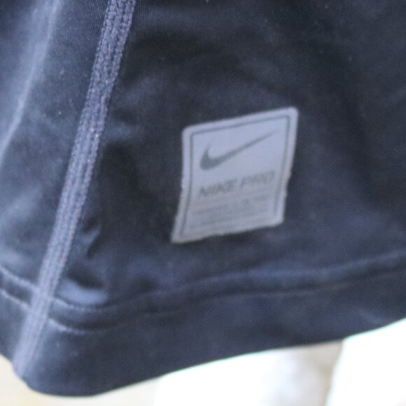 Nike Pro Hyperstrong Black Grey Football Compression Shirt w Pads Sz MEDIUM - Picture 4 of 12